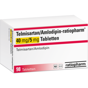 Telmisartan/Amlodipin-ratiopharm® 40 mg/5 mg Tabletten