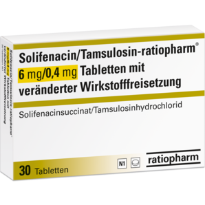 Solifenacin/Tamsulosin-ratiopharm® 6 mg/0,4 mg Tabletten mit veränderter Wirkstofffreisetzung