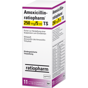 Amoxicillin-ratiopharm® 250 mg/5 ml TS