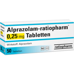 Alprazolam-ratiopharm® 0,25 mg Tabletten