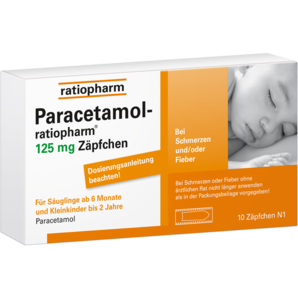 Paracetamol-ratiopharm® 125 mg Zäpfchen