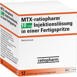 MTX-ratiopharm® 10 mg Injektionslösung in einer Fertigspritze
