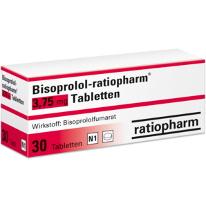 Bisoprolol-ratiopharm® 3,75 mg Tabletten