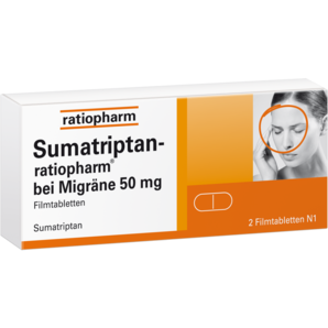 Sumatriptan-ratiopharm® bei Migräne 50 mg Filmtabletten