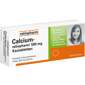 Calcium-ratiopharm® 500 mg Kautabletten