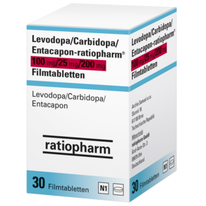 Levodopa/Carbidopa/Entacapon-ratiopharm® 100 mg/25 mg/200 mg Filmtabletten