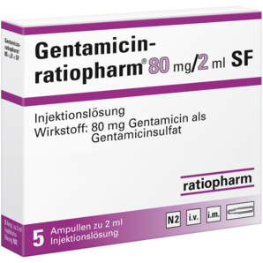 Gentamicin-ratiopharm® 80 mg/2 ml SF