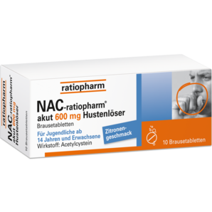 NAC-ratiopharm® akut 600 mg Hustenlöser Brausetabletten