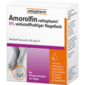 Amorolfin-ratiopharm® 5 % wirkstoffhaltiger Nagellack