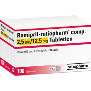 Ramipril-ratiopharm® comp. 2,5 mg/12,5 mg Tabletten