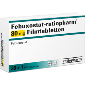 Febuxostat-ratiopharm® 80 mg Filmtabletten