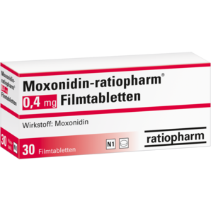 Moxonidin-ratiopharm® 0,4 mg Filmtabletten
