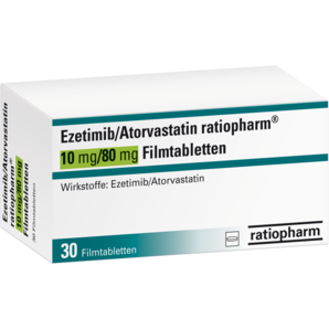 Ezetimib/Atorvastatin-ratiopharm 10 mg/80 mg Filmtabletten