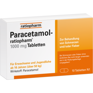 Paracetamol-ratiopharm® 1000 mg Tabletten