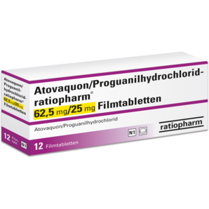 Atovaquon/Proguanilhydrochlorid-ratiopharm® 62,5 mg/25 mg Filmtabletten