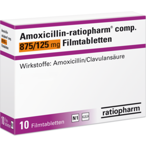 Amoxicillin-ratiopharm® comp. 875 mg/125 mg Filmtabletten