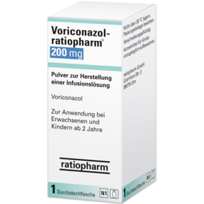 Voriconazol-ratiopharm® 200 mg Pulver zur Herstellung einer Infusionslösung