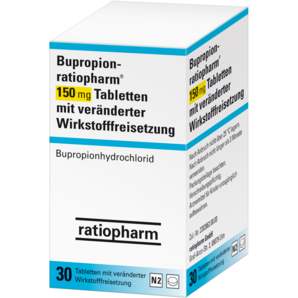 Bupropion-ratiopharm 150 mg Tabletten mit veränderter Wirkstofffreisetzung