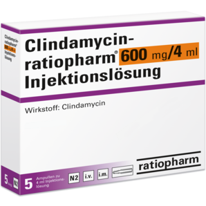 Clindamycin-ratiopharm® 600 mg/4 ml Injektionslösung