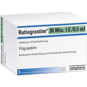 Ratiograstim® 30 Mio. I.E./0,5 ml Injektions- oder Infusionslösung