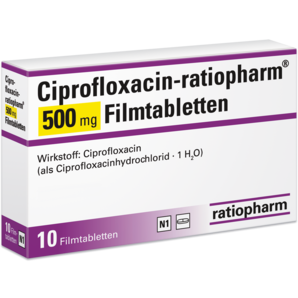 Ciprofloxacin-ratiopharm® 500 mg Filmtabletten
