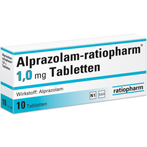 Alprazolam-ratiopharm® 1,0 mg Tabletten