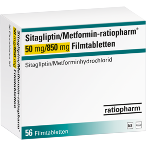 Sitagliptin/Metformin-ratiopharm® 50 mg/850 mg Filmtabletten