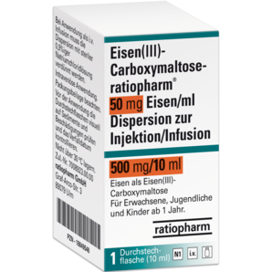 Eisen(III)-Carboxymaltose-ratiopharm® 50 mg Eisen/ml Dispersion zur Injektion/Infusion