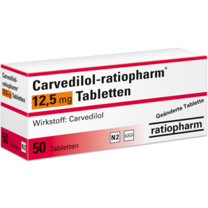 Carvedilol-ratiopharm® 12,5 mg Tabletten