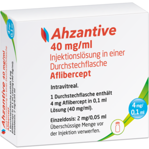 Ahzantive 40 mg/ml Injektionslösung in einer Durchstechflasche