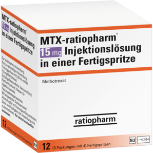 MTX-ratiopharm® 15 mg Injektionslösung in einer Fertigspritze