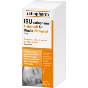 IBU-ratiopharm® Fiebersaft für Kinder 20 mg/ml