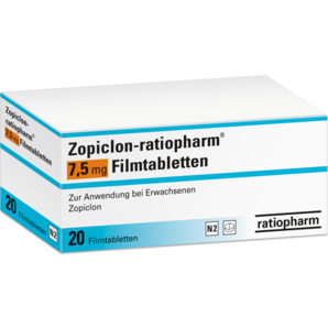 Zopiclon-ratiopharm® 7,5 mg Filmtabletten