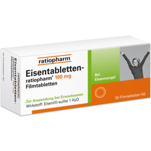 Eisentabletten-ratiopharm® 100 mg Filmtabletten