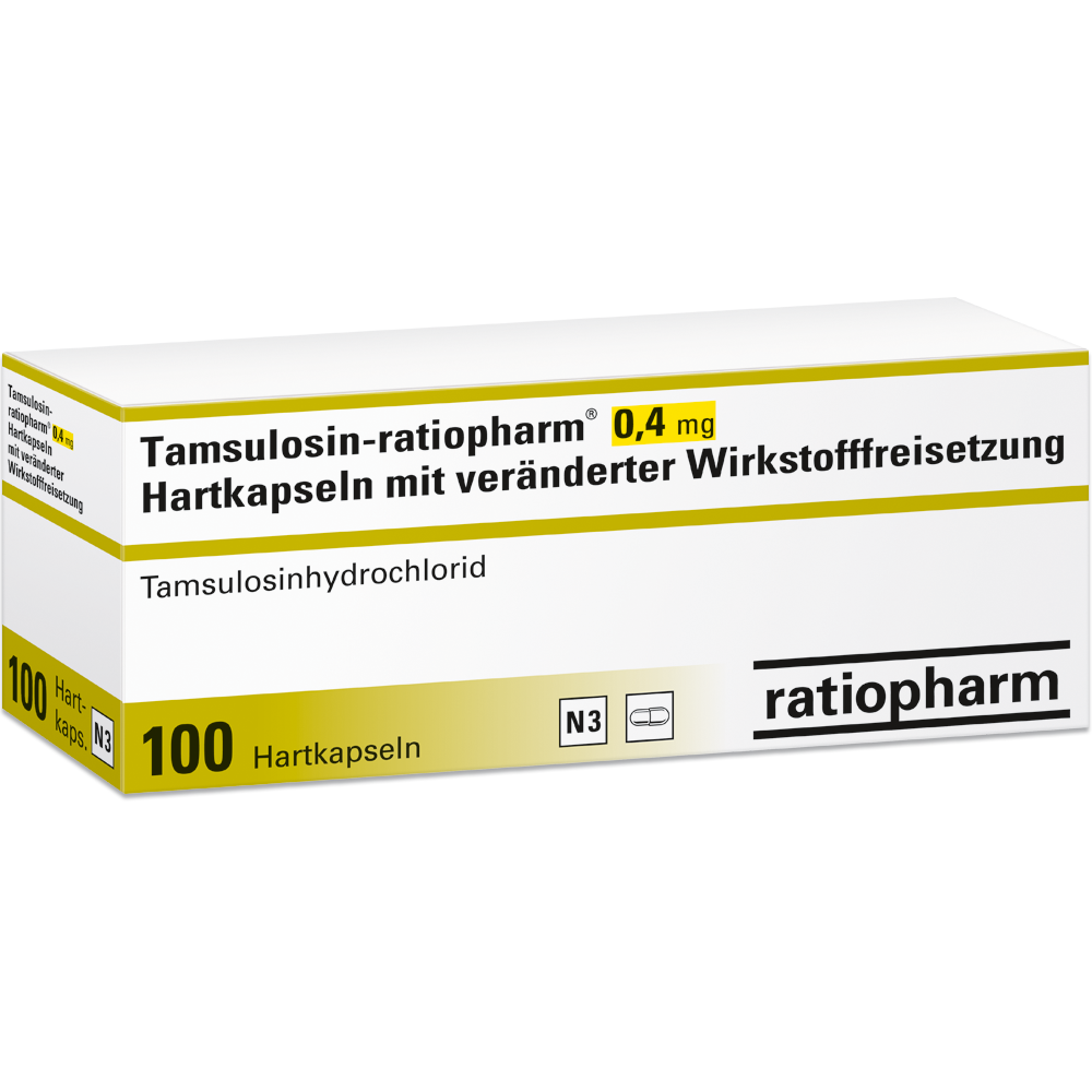Tamsulosin-ratiopharm® 0,4 mg Hartkapseln mit veränderter Wirkstofffreisetzung