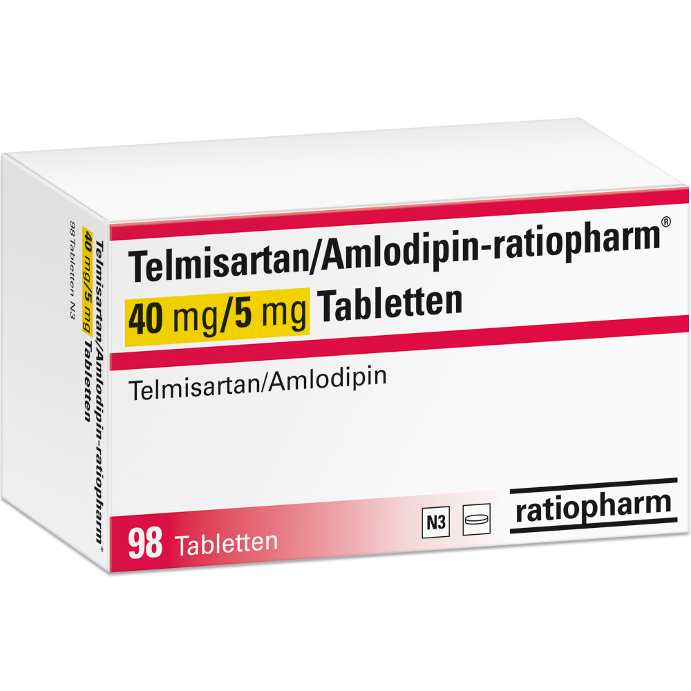 Telmisartan/Amlodipin-ratiopharm® 40 mg/10 mg Tabletten