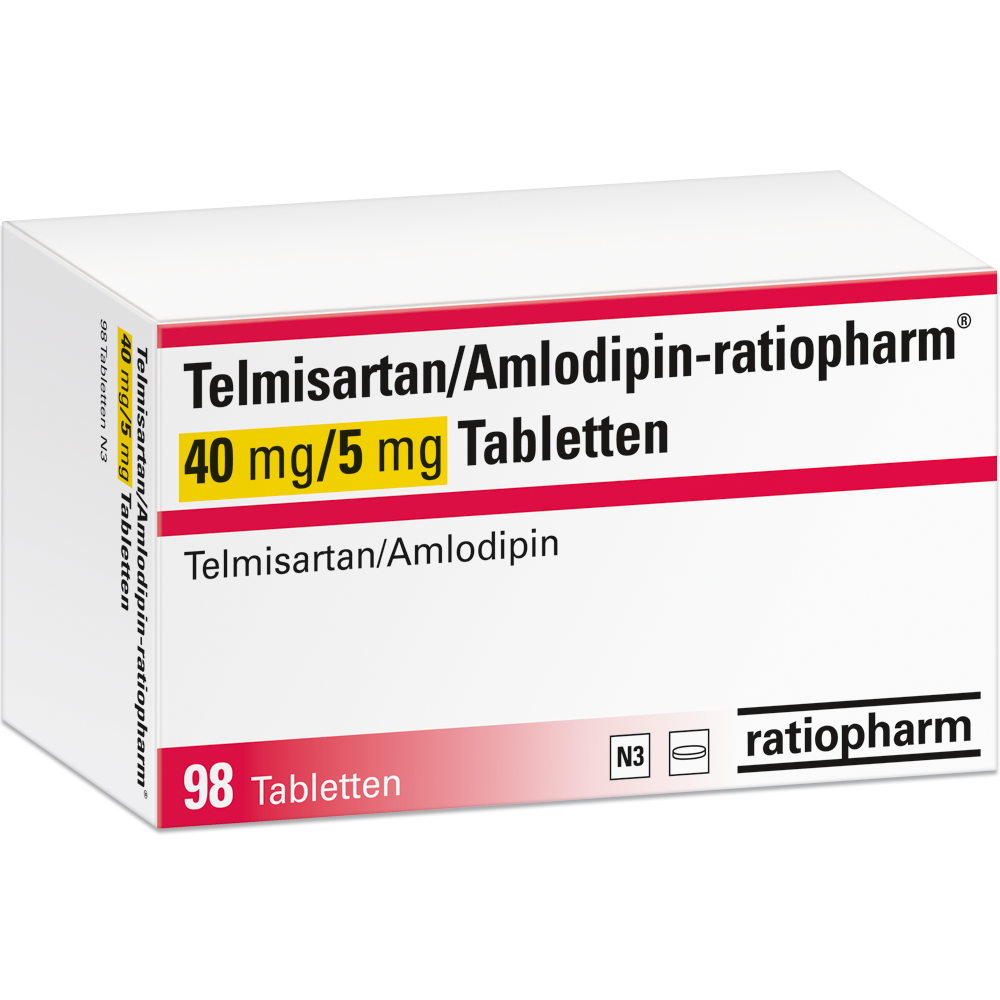 Telmisartan/Amlodipin-ratiopharm® 40 mg/5 mg Tabletten