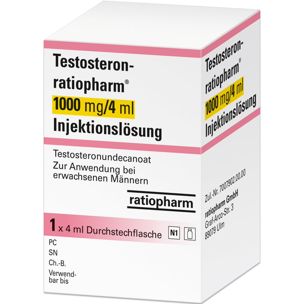 Testosteron-ratiopharm® 1000 mg/4 ml Injektionslösung